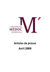 Articles de presse MEDOC avr09