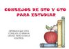 Consejos de chicos de 5to y 6to grado del Colegio Siglo XXI (Bariloche - Argentina) para estudiar