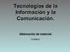 Unidad didáctica 4: Elaboración de materiales multimedia.