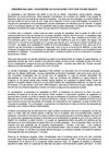 Premier mai 2009: construire le socialisme c'est une tâche urgent