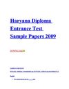 Haryana DET Previous Papers