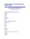 BANK PO GENERAL INTELLIGENCE ABILITY SOLVED PAPER
