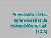 prevención de las enfermedads de transmición sexual