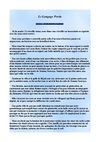 Le langage perdu