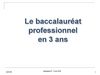 Présentation du programme de français seconde bac pro 3 ans 