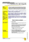 Contracts for sale - contrats de vente - contratos de compraventa