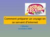 Invitation au voyage sur internet.