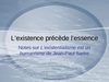 L'existence précède l'essence