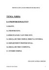 TEMA 3 BIS. PROPORCIONALITAT