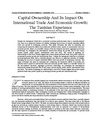 Finance | Capital Ownership And Its Impact On International Trade And Economic Growth: Tunisia