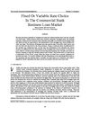 Finance | Banking | Fixed Or Variable Rate Choice In The Commercial Bank Business Loan Market