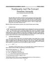 Finance | Derivatives | Nonlinearity And The Forward Premium Anomaly
