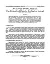 Finance | Management | Away With SWOT Analysis: Use Defensive/Offensive Evaluation Instead