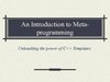 Metaprogramming