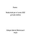 poema redactado por el curso 1102 jornada mañana G.B.M 