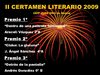 II CERTAMEN LITERARIO 2009 CEIP Juan Gris de Madrid