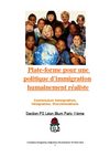 Plate-forme pour une politique d'immigration humainement réaliste