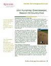 John Humphrey, Greenskeeper and Rutgers Turf Grad