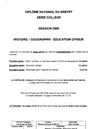 DNB 2009 Amérique du Nord : Histoire-Géographie