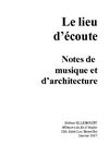 Le lieu d'écoute : notes de musique
