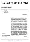 La Lettre de l'OPMA - n°25 juin 2009