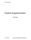 Creatine Supplementation