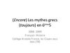 Oral, mythologie et Histoire de l'Art?