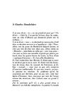 À Charles Baudelaire