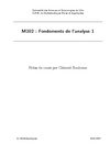 M102 : Fondements de l'analyse 1
