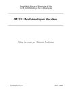 M211 : Mathématiques discrètes