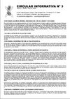 Circular Informativa nº 3. Mayo - junio -julio 2009