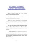 BALISTICA CONCEPTO BALISTICA IDENTIFICATIVA