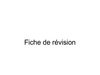 monde musulman - fiche révision