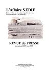 L'affaire SEDIF : TOUTE la Presse 2008/2009
