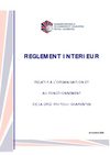 Réglement intérieur