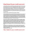 Credit Repair Analysis