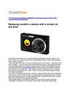 Samsung unveils a camera with a screen on the front