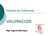 Introduccion Valoracion en Proceso de Enfermería