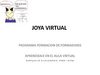 APRENDIZAJE EN EL AULA VIRTUAL