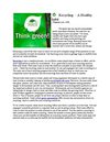 Recycling - Healthy habit