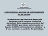 Convocatoria apoyos de sostenimiento PLAN 250 MIL