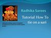 how to tie on a sari