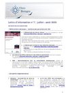 Oncobretagne : Lettre d'information juillet - août 2009