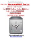 Online Backup, Data Backup, Computer Backup, Remote Backup 