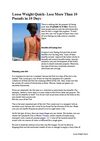 Loose Weight Quick - Lose More Than 10 Pounds in 10 Days