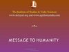 Message to Humanity