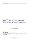 Configurer un serveur Tor sous Linux ubuntu