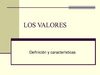 QUE SON LOS VALORES OK
