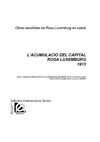 L'acumulació del capital. Rosa Luxemburg, 1913