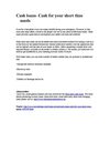 Cash loans- Cash for your short time needs